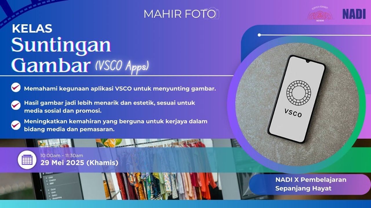 MAHIR FOTO : Suntingan Gambar (VSCO Filter) - YouTube